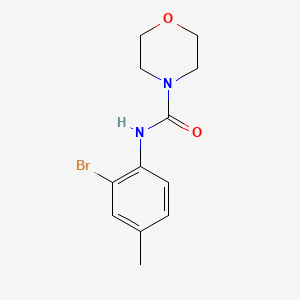 molecular formula C12H15BrN2O2 B7513206 N-(2-bromo-4-methylphenyl)morpholine-4-carboxamide 