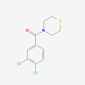 molecular formula C11H11Cl2NOS B7513241 (3,4-Dichlorophenyl)-thiomorpholin-4-ylmethanone 