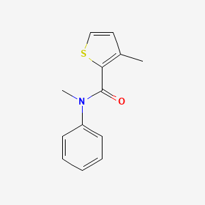 molecular formula C13H13NOS B7513248 N,3-dimethyl-N-phenylthiophene-2-carboxamide 