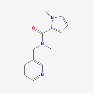 molecular formula C13H15N3O B7513281 N,1-dimethyl-N-(pyridin-3-ylmethyl)pyrrole-2-carboxamide 