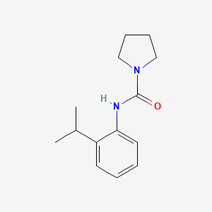 molecular formula C14H20N2O B7513289 N-(2-propan-2-ylphenyl)pyrrolidine-1-carboxamide 