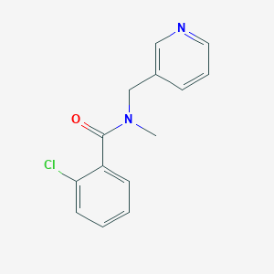molecular formula C14H13ClN2O B7513291 2-chloro-N-methyl-N-(pyridin-3-ylmethyl)benzamide 