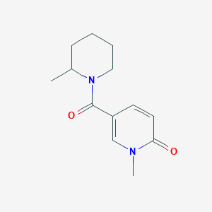 molecular formula C13H18N2O2 B7513303 1-Methyl-5-(2-methylpiperidine-1-carbonyl)pyridin-2-one 