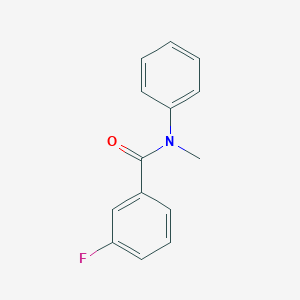 molecular formula C14H12FNO B7513307 3-fluoro-N-methyl-N-phenylbenzamide 