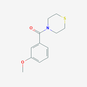 molecular formula C12H15NO2S B7513314 (3-Methoxyphenyl)-thiomorpholin-4-ylmethanone 