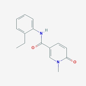 molecular formula C15H16N2O2 B7513342 N-(2-ethylphenyl)-1-methyl-6-oxopyridine-3-carboxamide 