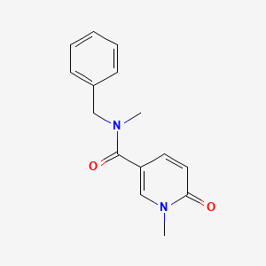 molecular formula C15H16N2O2 B7513353 N-benzyl-N,1-dimethyl-6-oxopyridine-3-carboxamide 