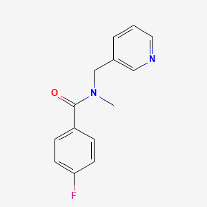 molecular formula C14H13FN2O B7513378 4-fluoro-N-methyl-N-(pyridin-3-ylmethyl)benzamide 