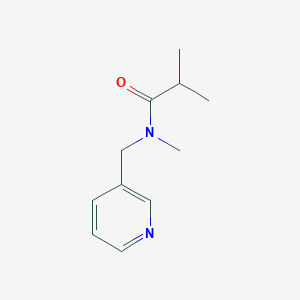molecular formula C11H16N2O B7513391 N,2-dimethyl-N-(pyridin-3-ylmethyl)propanamide 