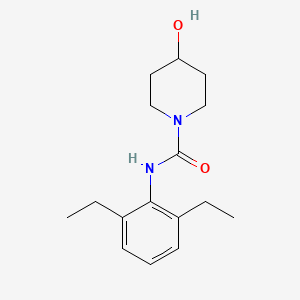 molecular formula C16H24N2O2 B7513428 N-(2,6-diethylphenyl)-4-hydroxypiperidine-1-carboxamide 