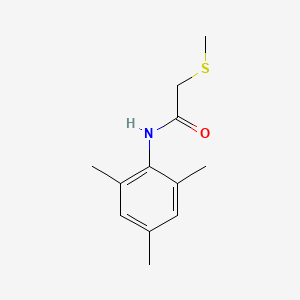 molecular formula C12H17NOS B7513439 2-methylsulfanyl-N-(2,4,6-trimethylphenyl)acetamide 