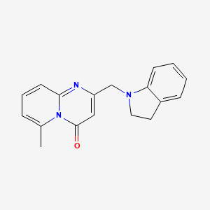 molecular formula C18H17N3O B7513456 2-(2,3-Dihydroindol-1-ylmethyl)-6-methylpyrido[1,2-a]pyrimidin-4-one 
