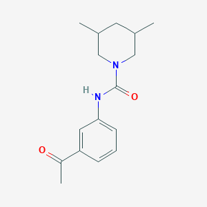 molecular formula C16H22N2O2 B7513458 N-(3-acetylphenyl)-3,5-dimethylpiperidine-1-carboxamide 