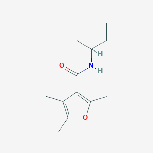 molecular formula C12H19NO2 B7513510 N-butan-2-yl-2,4,5-trimethylfuran-3-carboxamide 