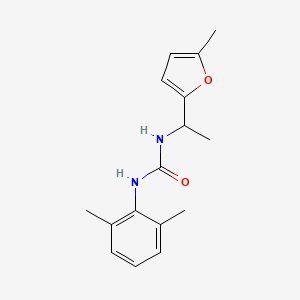 molecular formula C16H20N2O2 B7513523 1-(2,6-Dimethylphenyl)-3-[1-(5-methylfuran-2-yl)ethyl]urea 