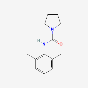 molecular formula C13H18N2O B7513556 N-(2,6-dimethylphenyl)pyrrolidine-1-carboxamide 