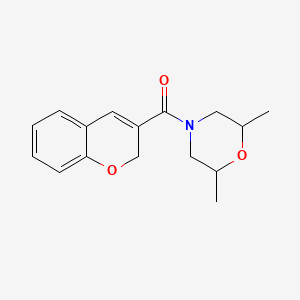 molecular formula C16H19NO3 B7513584 2H-chromen-3-yl-(2,6-dimethylmorpholin-4-yl)methanone 