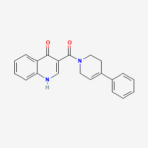 molecular formula C21H18N2O2 B7513593 3-(4-phenyl-3,6-dihydro-2H-pyridine-1-carbonyl)-1H-quinolin-4-one 
