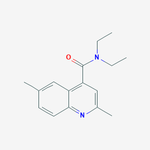 molecular formula C16H20N2O B7513607 N,N-diethyl-2,6-dimethylquinoline-4-carboxamide 