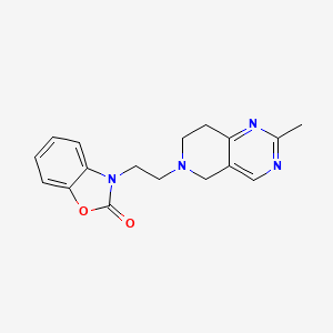 molecular formula C17H18N4O2 B7513613 3-[2-(2-methyl-7,8-dihydro-5H-pyrido[4,3-d]pyrimidin-6-yl)ethyl]-1,3-benzoxazol-2-one 