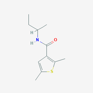 molecular formula C11H17NOS B7513656 N-butan-2-yl-2,5-dimethylthiophene-3-carboxamide 