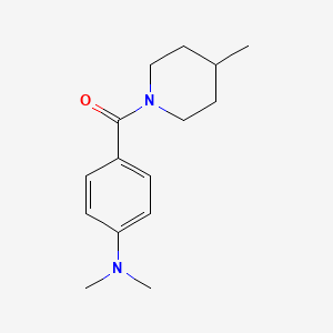 molecular formula C15H22N2O B7513672 [4-(Dimethylamino)phenyl]-(4-methylpiperidin-1-yl)methanone 