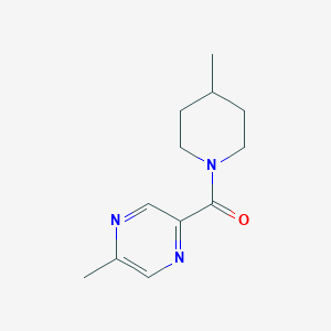 molecular formula C12H17N3O B7513681 (4-Methylpiperidin-1-yl)-(5-methylpyrazin-2-yl)methanone 