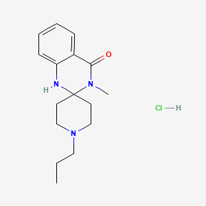 molecular formula C16H24ClN3O B7513695 3-methyl-1'-propylspiro[1H-quinazoline-2,4'-piperidine]-4-one;hydrochloride 