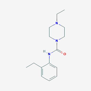 molecular formula C15H23N3O B7513701 4-ethyl-N-(2-ethylphenyl)piperazine-1-carboxamide 