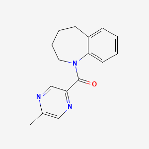 molecular formula C16H17N3O B7513726 (5-Methylpyrazin-2-yl)-(2,3,4,5-tetrahydro-1-benzazepin-1-yl)methanone 
