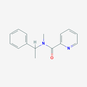 molecular formula C15H16N2O B7513738 N-methyl-N-(1-phenylethyl)pyridine-2-carboxamide 