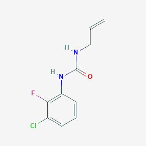 molecular formula C10H10ClFN2O B7513839 1-(3-Chloro-2-fluorophenyl)-3-prop-2-enylurea 