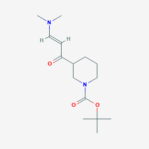 molecular formula C15H26N2O3 B7513885 tert-butyl 3-[(E)-3-(dimethylamino)prop-2-enoyl]piperidine-1-carboxylate 