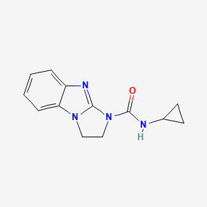 molecular formula C13H14N4O B7513891 N-cyclopropyl-1,2-dihydroimidazo[1,2-a]benzimidazole-3-carboxamide 