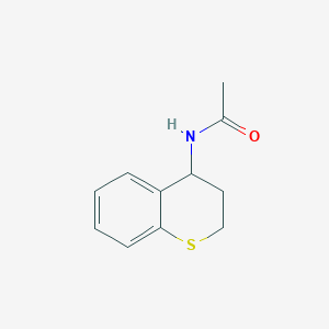 molecular formula C11H13NOS B7513922 N-(3,4-dihydro-2H-thiochromen-4-yl)acetamide 