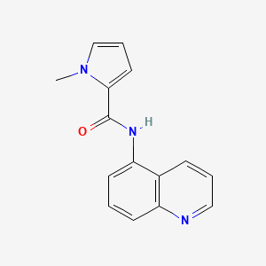 molecular formula C15H13N3O B7513942 1-methyl-N-quinolin-5-ylpyrrole-2-carboxamide 