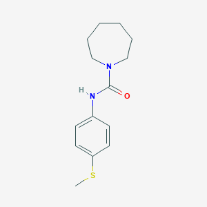 molecular formula C14H20N2OS B7513951 N-(4-methylsulfanylphenyl)azepane-1-carboxamide 