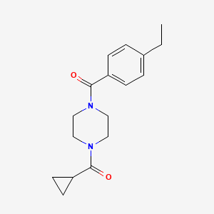 molecular formula C17H22N2O2 B7513992 Cyclopropyl-[4-(4-ethylbenzoyl)piperazin-1-yl]methanone 