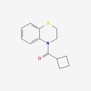 molecular formula C13H15NOS B7513997 Cyclobutyl(2,3-dihydro-1,4-benzothiazin-4-yl)methanone 