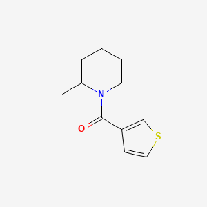 molecular formula C11H15NOS B7514039 (2-Methylpiperidin-1-yl)-thiophen-3-ylmethanone 