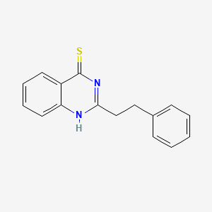 molecular formula C16H14N2S B7514040 2-(2-phenylethyl)-1H-quinazoline-4-thione 