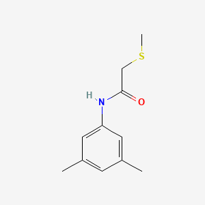 molecular formula C11H15NOS B7514053 N-(3,5-dimethylphenyl)-2-methylsulfanylacetamide 