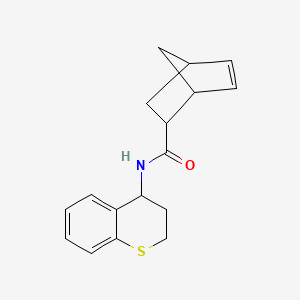 molecular formula C17H19NOS B7514055 N-(3,4-dihydro-2H-thiochromen-4-yl)bicyclo[2.2.1]hept-5-ene-2-carboxamide 