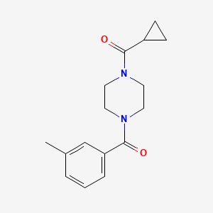 molecular formula C16H20N2O2 B7514061 Cyclopropyl-[4-(3-methylbenzoyl)piperazin-1-yl]methanone 