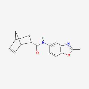 molecular formula C16H16N2O2 B7514067 N-(2-methyl-1,3-benzoxazol-5-yl)bicyclo[2.2.1]hept-5-ene-2-carboxamide 