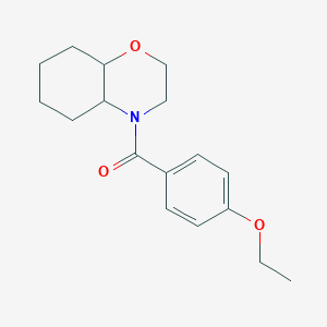 molecular formula C17H23NO3 B7514132 2,3,4a,5,6,7,8,8a-Octahydrobenzo[b][1,4]oxazin-4-yl-(4-ethoxyphenyl)methanone 