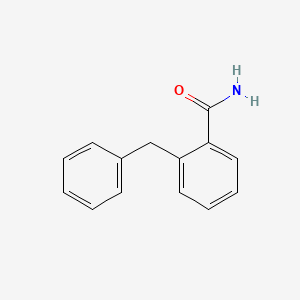 molecular formula C14H13NO B7514169 2-Benzylbenzamide 