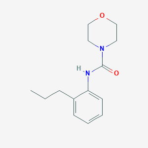 molecular formula C14H20N2O2 B7514192 N-(2-propylphenyl)morpholine-4-carboxamide 