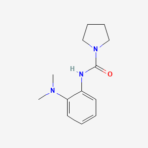 molecular formula C13H19N3O B7514243 N-[2-(dimethylamino)phenyl]pyrrolidine-1-carboxamide 