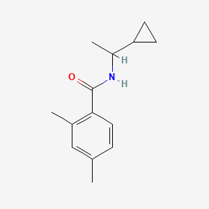 molecular formula C14H19NO B7514284 N-(1-cyclopropylethyl)-2,4-dimethylbenzamide 